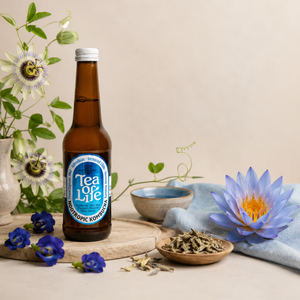 Butterfly Pea Tea, Passion Flower, & Blue Lotus Kombucha