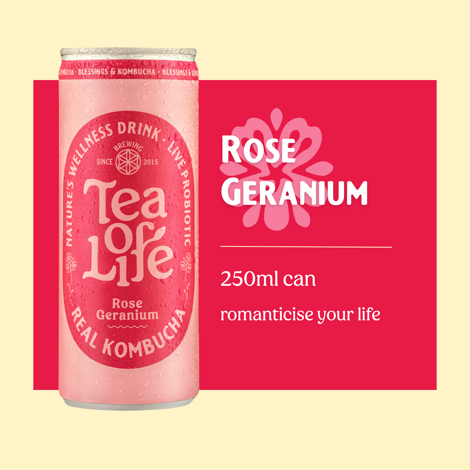 Rose Geranium Kombucha