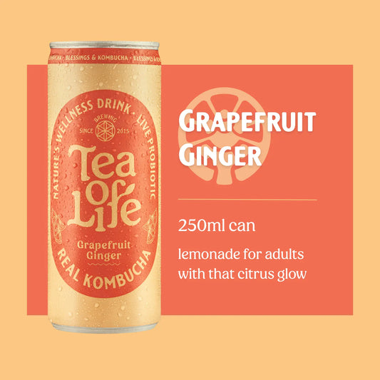 Grapefruit Ginger Kombucha