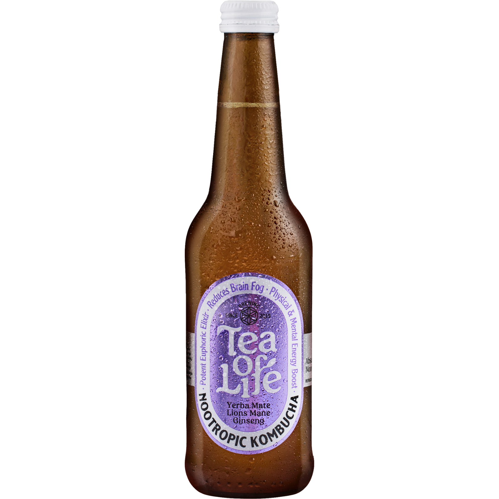 Yerba Mate, Lions Mane, & Ginseng Kombucha