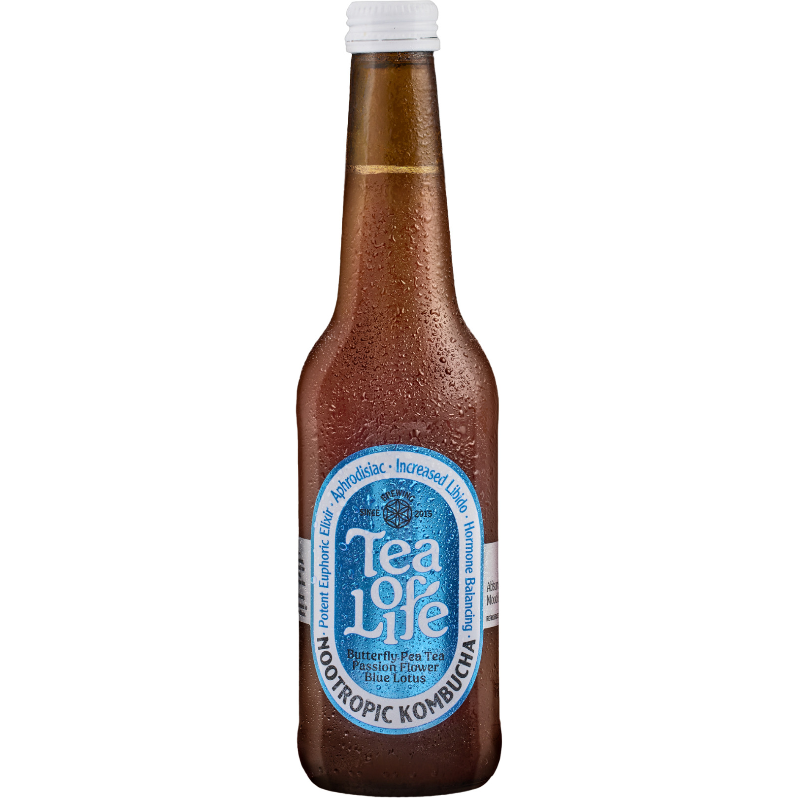 Butterfly Pea Tea, Passion Flower, & Blue Lotus Kombucha