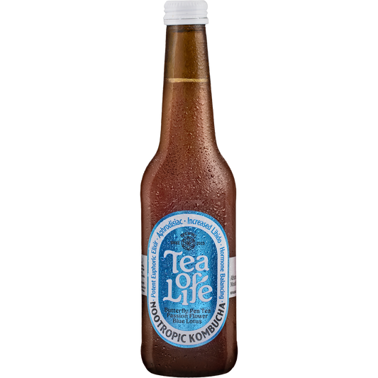 Butterfly Pea Tea, Passion Flower, & Blue Lotus Kombucha