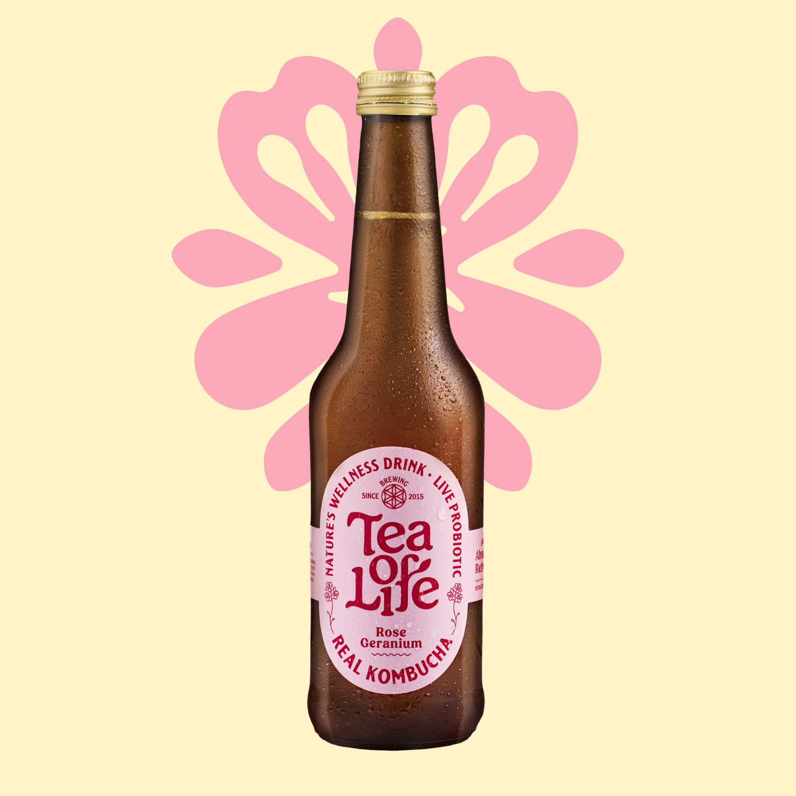 Rose Geranium Kombucha