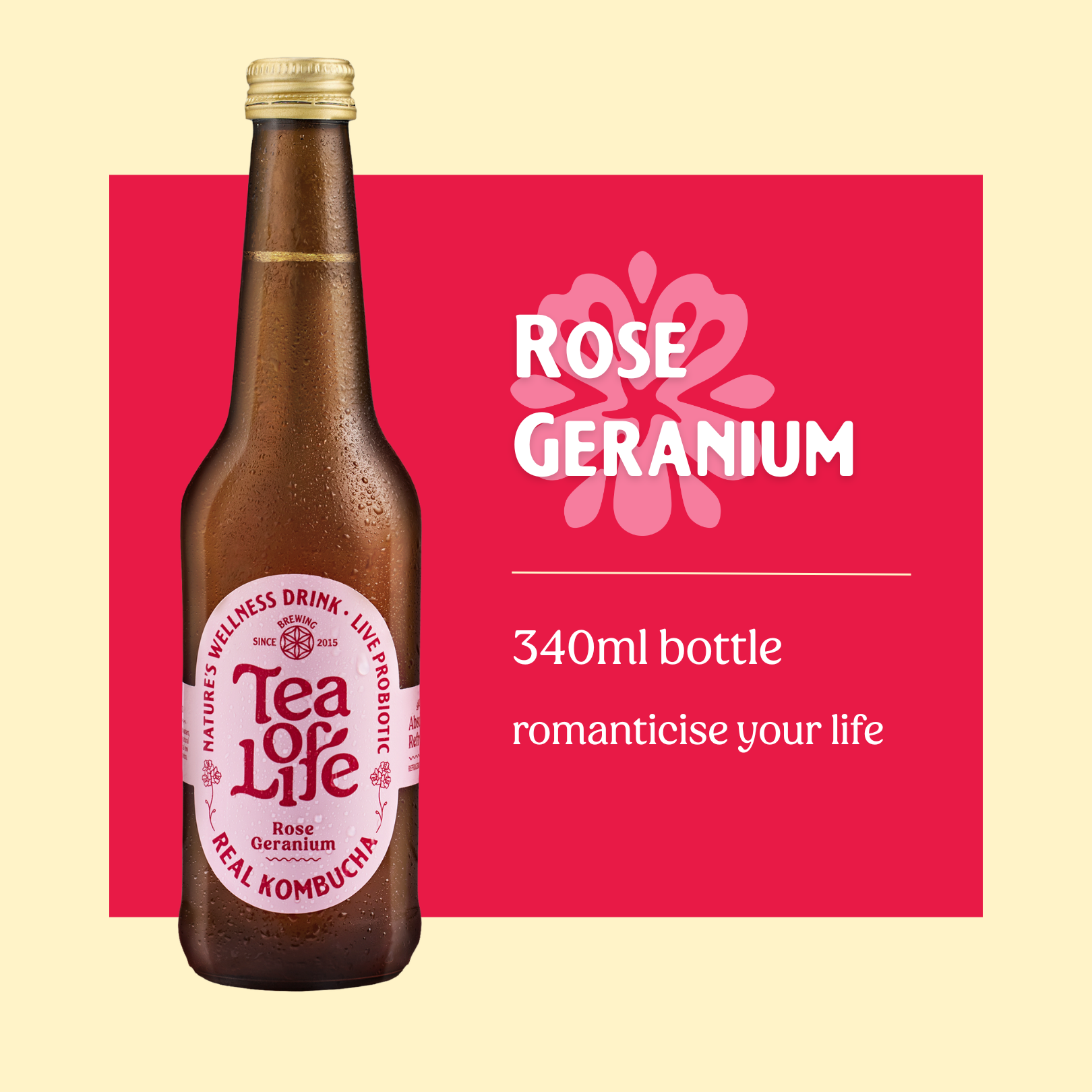 Rose Geranium Kombucha