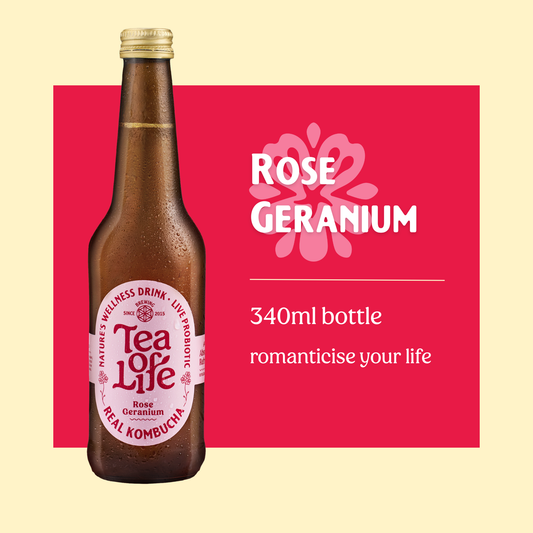 Rose Geranium Kombucha